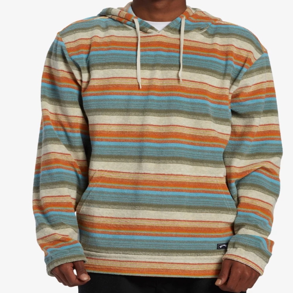 Billabong Flecker Diego Pullover Sweatshirt - Oatmeal Heather - Small Mens